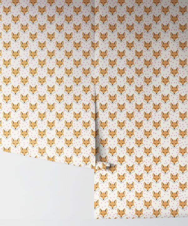 Foxes Wallpaper • Animal • Grey • Rolls