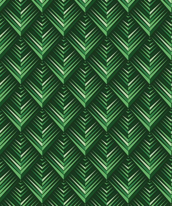 Nocturnal Wallpaper • geometric • Jungle • Swatch