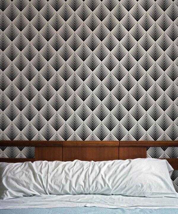 Nocturnal Wallpaper • geometric • Monochrome • Insitu