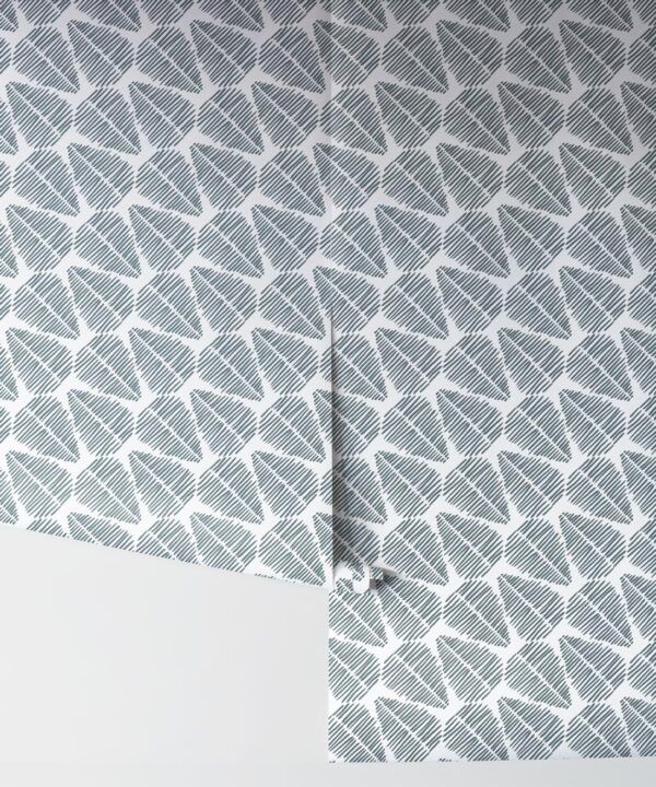 Serenity Swivel Wallpaper • geometric • Blue Steel • Rolls