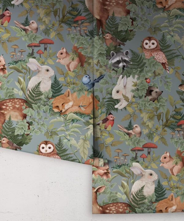 In The Woods Wallpaper • Children's Wallpaper • Chateau • Roll