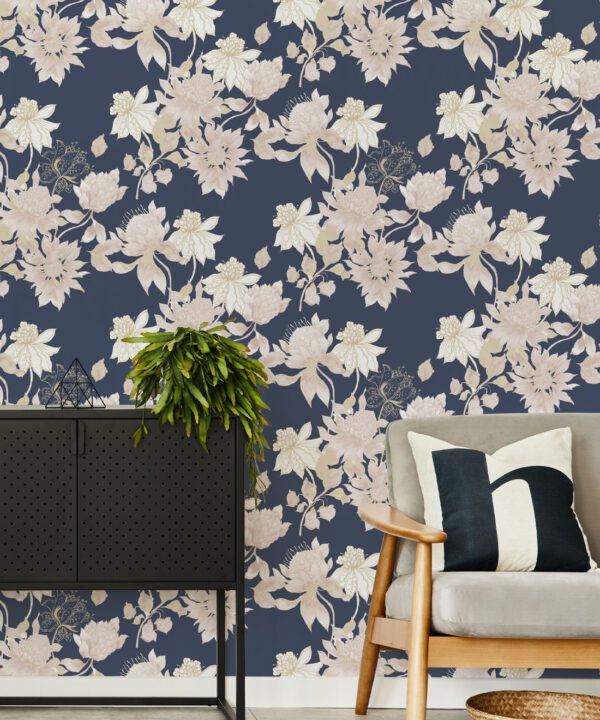 Protea Wallpaper • Floral Wallpaper • Riverbank • Insitu