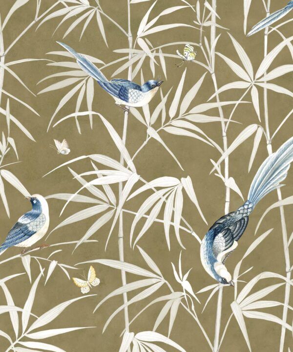 Bamboo Wallpaper • Olive • Swatch