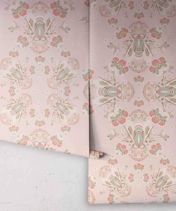 Bees Lace Wallpaper • Petal • Rolls