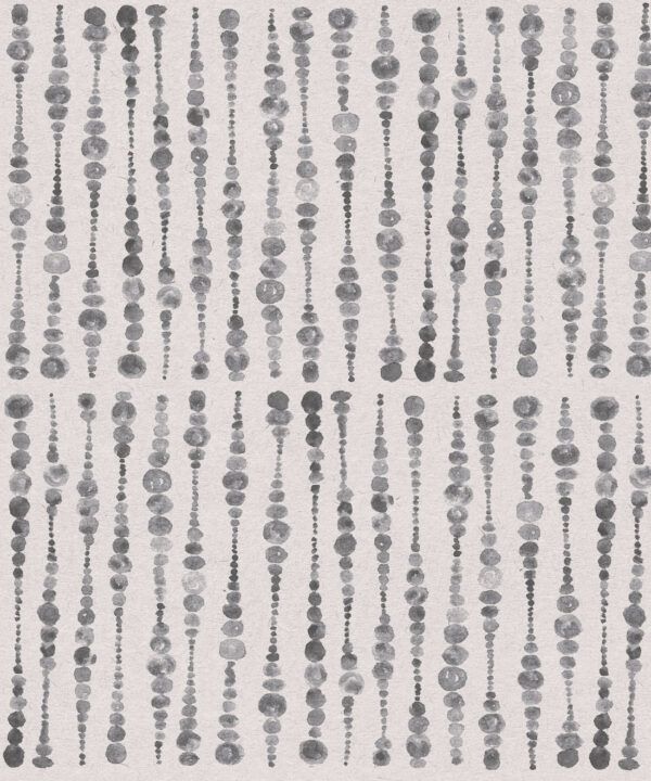 Cercles Wallpaper • Charcoal White • Swatch