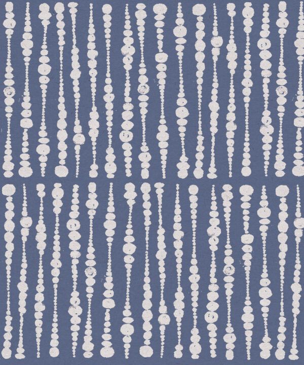 Cercles Wallpaper • Snow Navy • Swatch