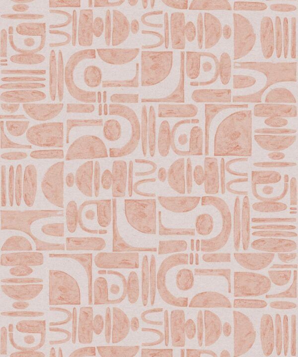Formes Trios Wallpaper • Salmon Light Beige • Swatch