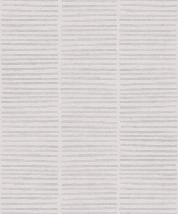 Lignes Wallpaper • Grey White • Swatch