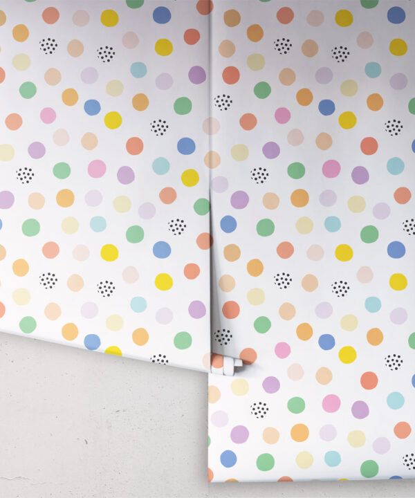 Happy Confetti Wallpaper • White • Rolls