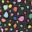 Rainbow Leopard Wallpaper • Charcoal • Swatch