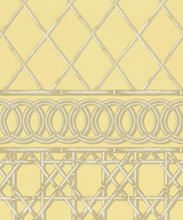 Colony Frieze Mural • Rattan & Cane • Swatch