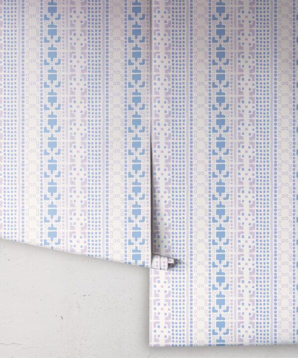 Mosaic Wallpaper • Blue • Rolls