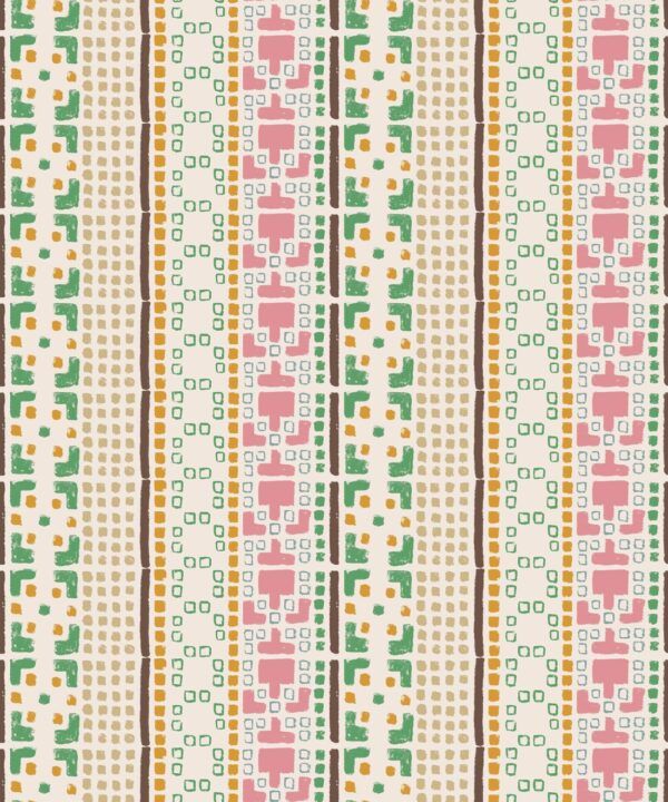 Mosaic Wallpaper • Multi • Swatch