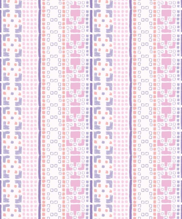 Mosaic Wallpaper • Pink • Swatch