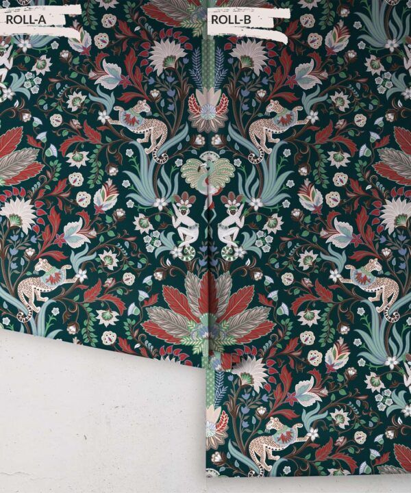 Jungle Symphony Wallpaper • Jade • Rolls