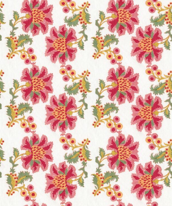 French Floral Wallpaper • Multi Ivory • Swatch