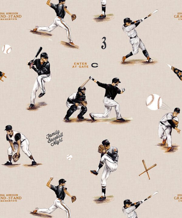Baseball Wallpaper • Orange Nation • Swatch