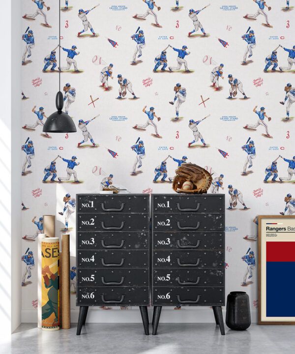 Baseball Wallpaper • Strangers • Bedroom