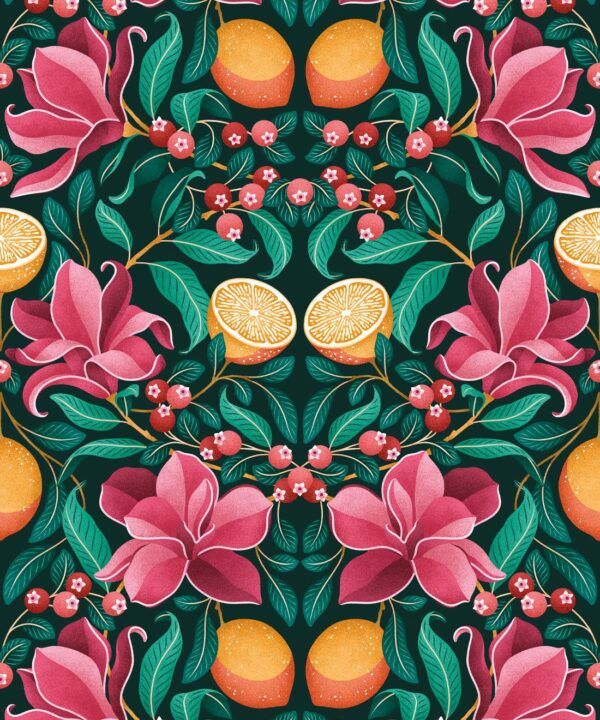 Lemons & Magnolia • Ruby & Emerald • Swatch