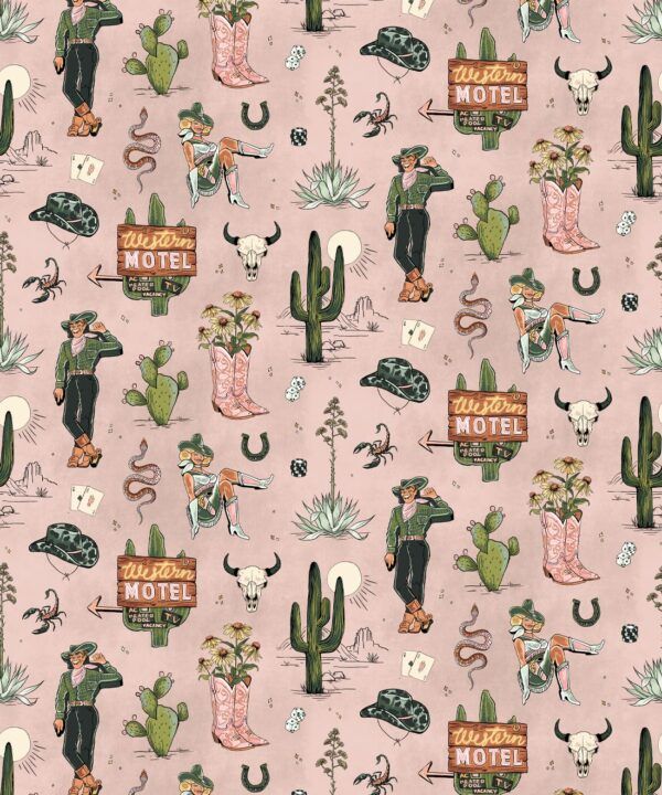 Milton & King Studio • Trail Tales Wallpaper • Colorway: Dolly • Swatch