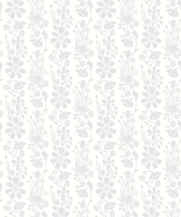 In The Bloom Collection - Wallpaper Republic - Corsage Wallpaper - Colorway: Corsage Grey - Swatch