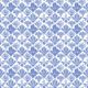 In The Bloom Collection - Wallpaper Republic - Fanned Flowers Wallpaper - Colorway: Blue - Swatch