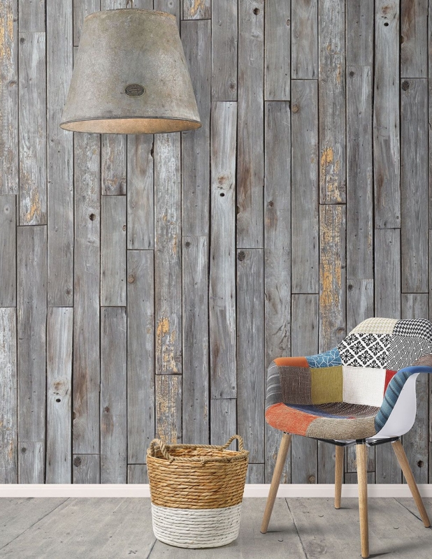Rustin Wood Panels Column Insitu