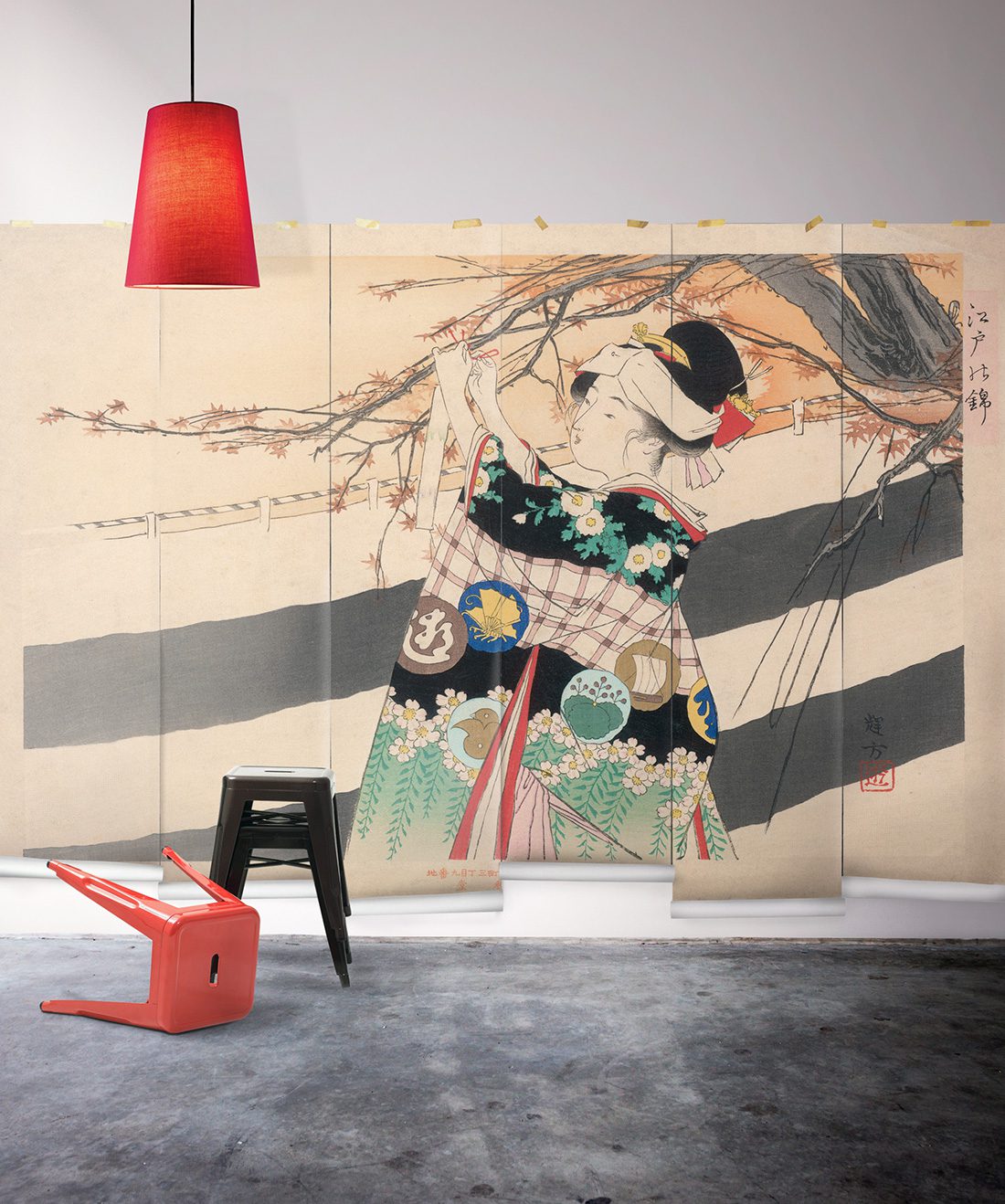 Geishas garden is a Japanese wall mural