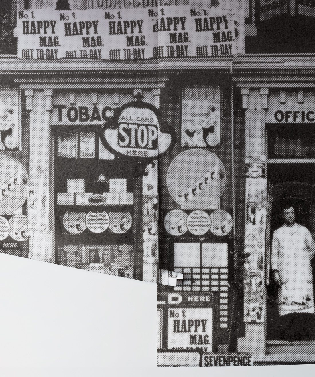 Herberts Off License is a black and white wall mural