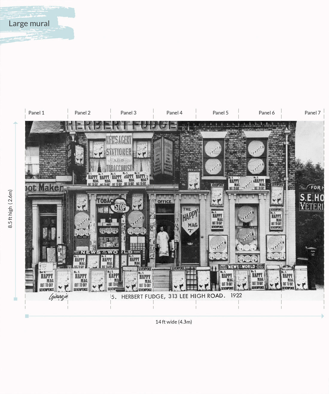 Herberts Off license Wall Mural - Large