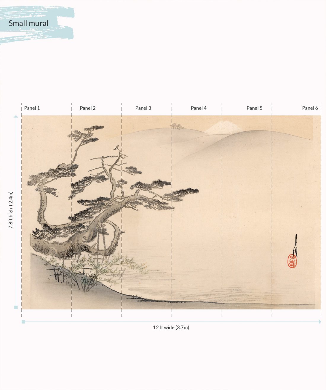 Erstwhile - Japanese Hillside Mural