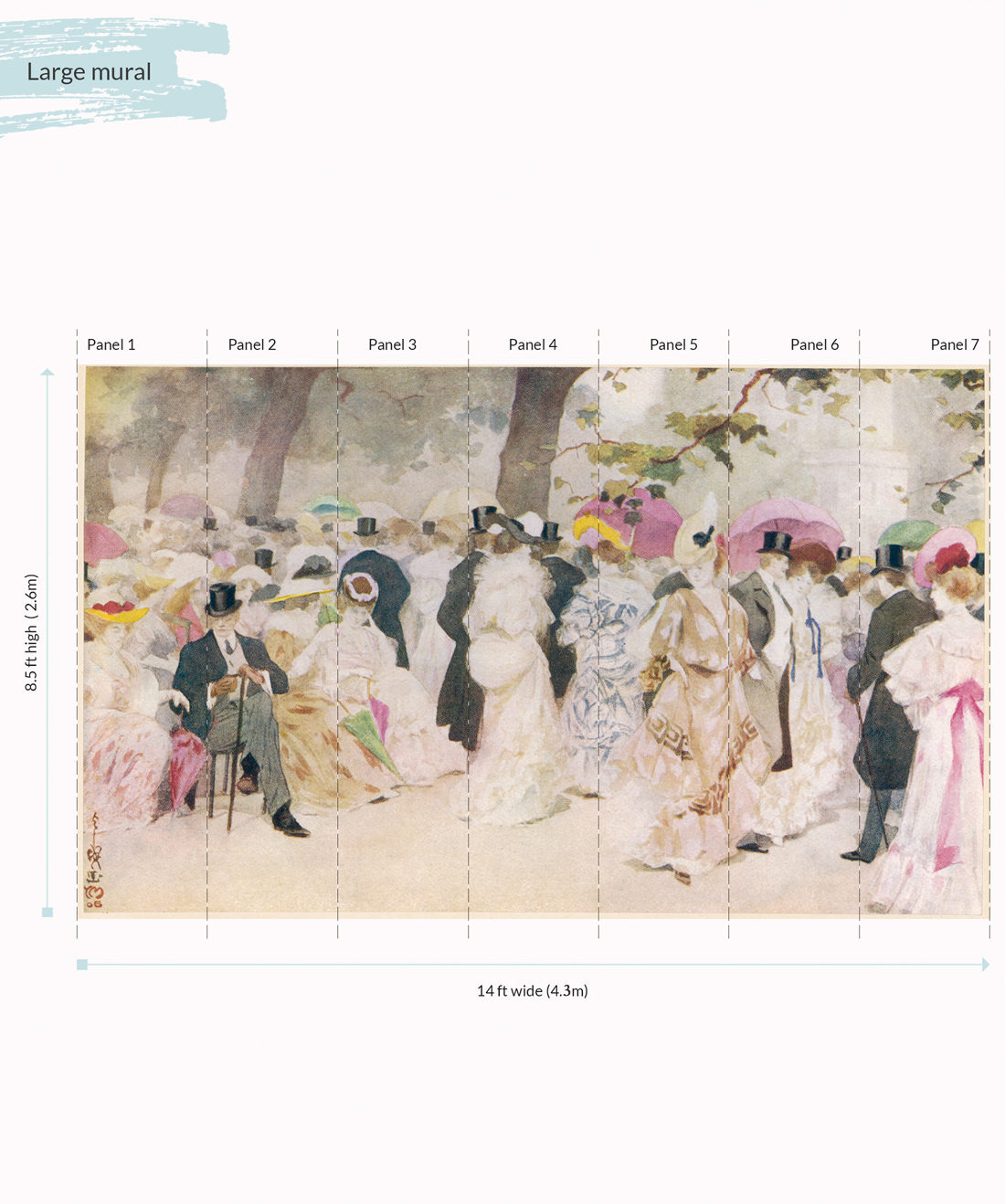 A Jovial Afternoon Wall Mural - Large