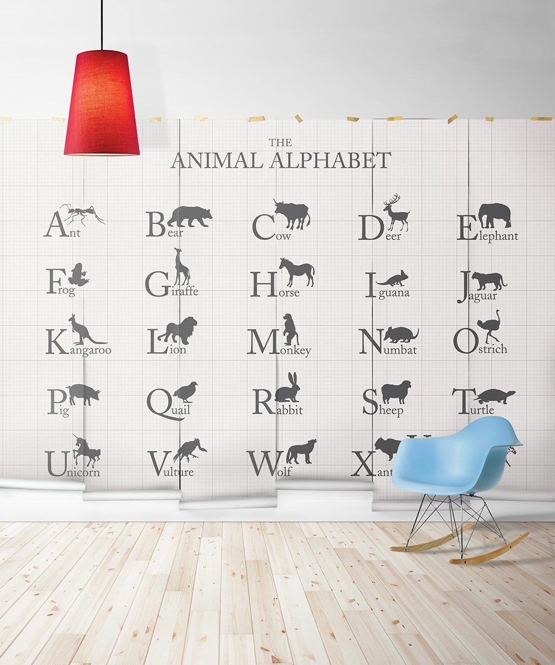 Animal Alphabet Wall Mural