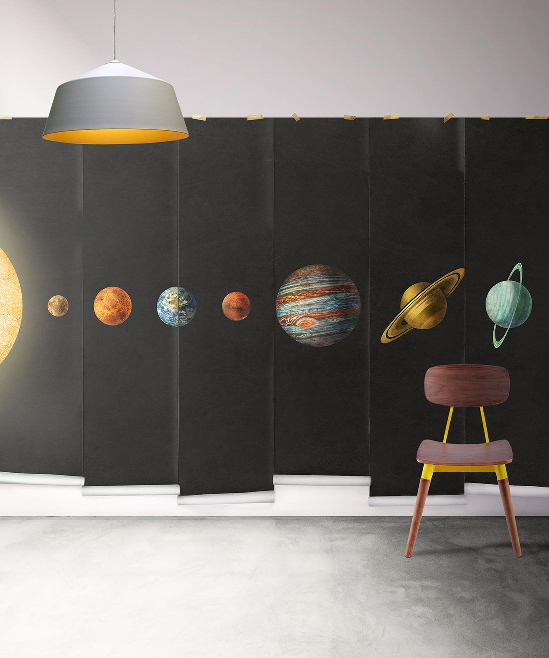 solar system • Space Wall mural • Planet Wallpaper • Milton & King USA