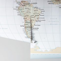 World Map Mural Vintage