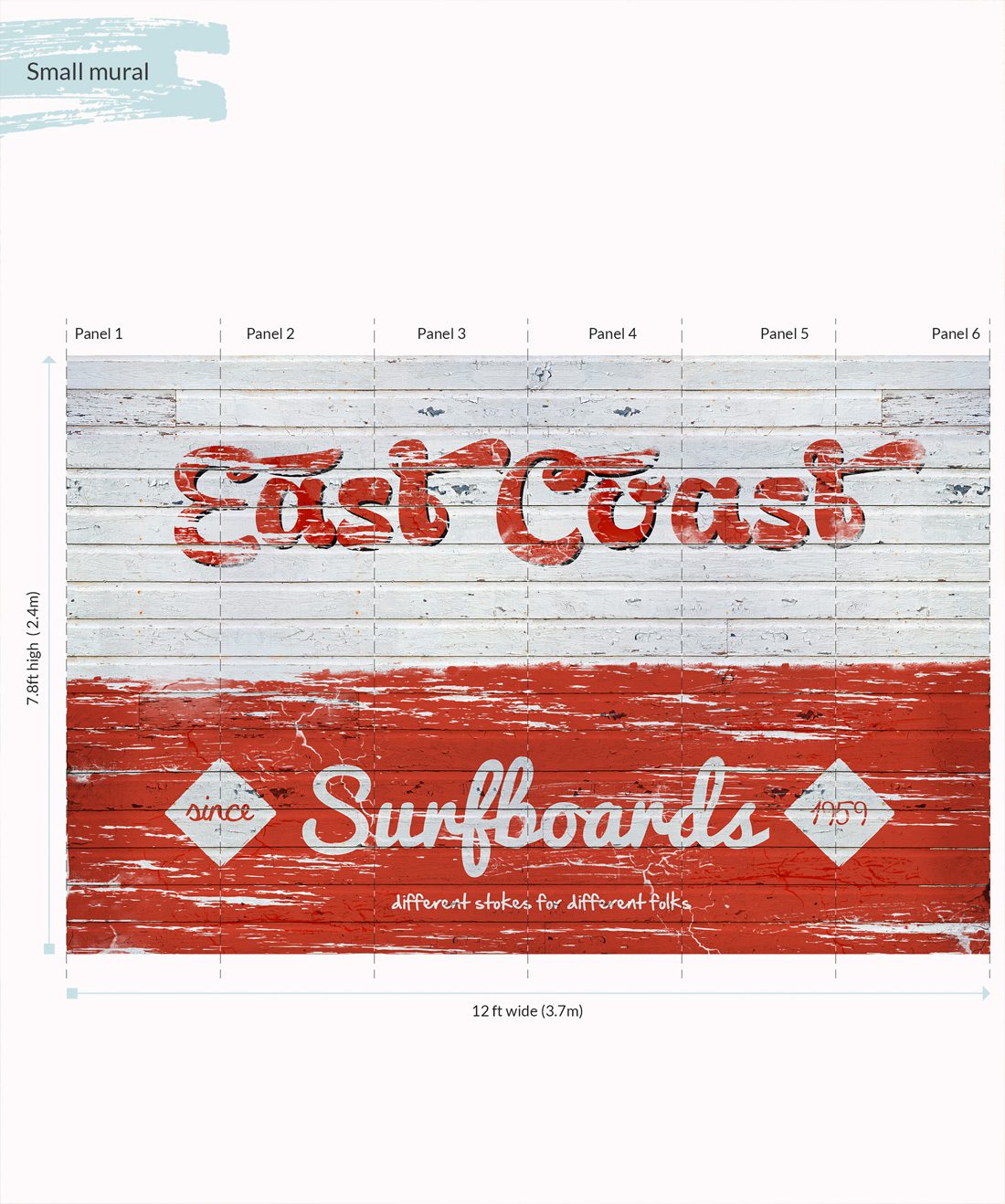 Surfboard Mural