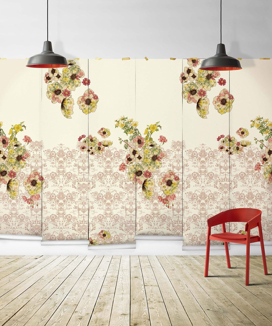 The Friday is an eclectic floral mural