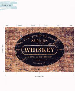 King & Co whiskey mural
