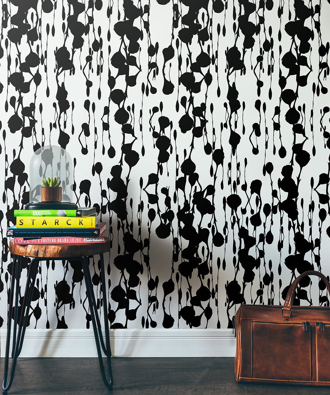 Floss Delight Wallpaper Black