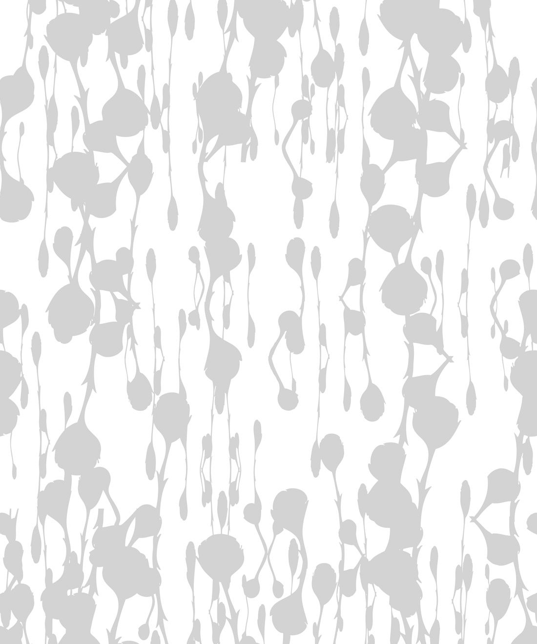 Floss Delight Wallpaper Grey