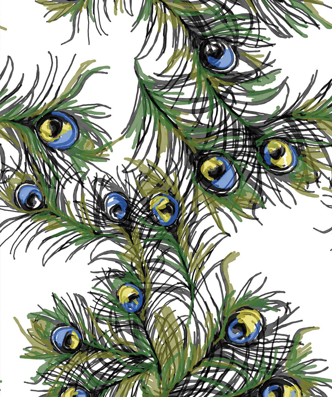 Ruffled Feathers Wallpaper