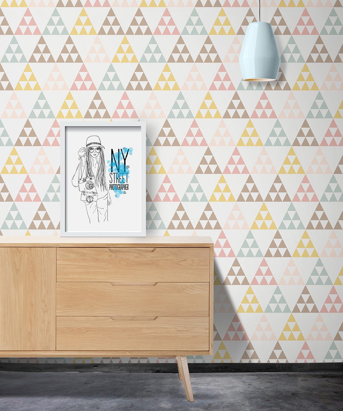 Pastelangles is a dreamy geometric wallpaper