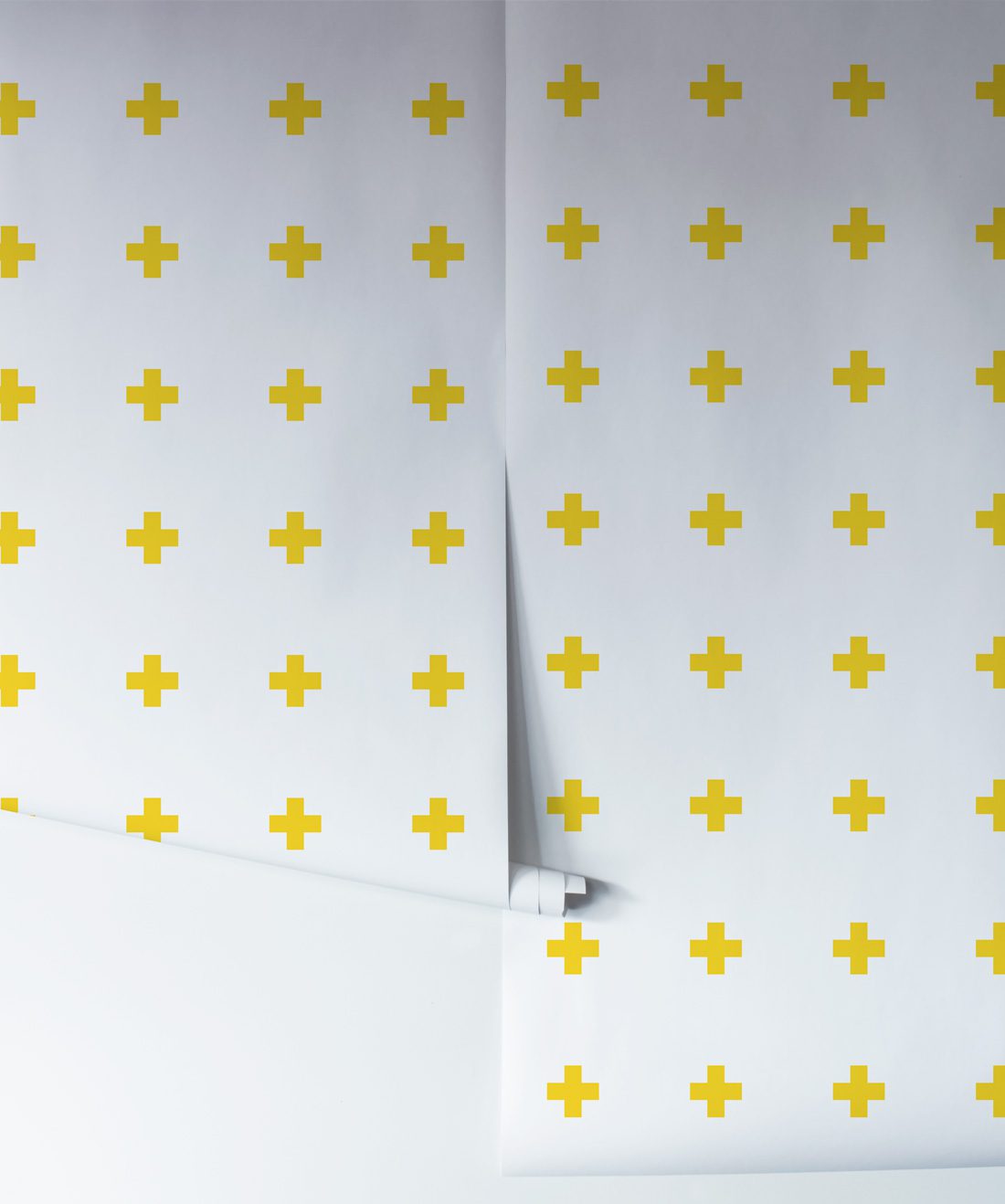 Plus Sign Yellow Wallpaper
