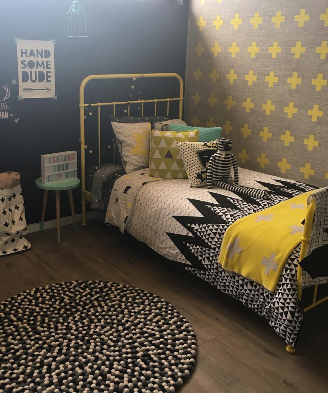 Swiss Linen Yellow is a textural gray wallpaper
