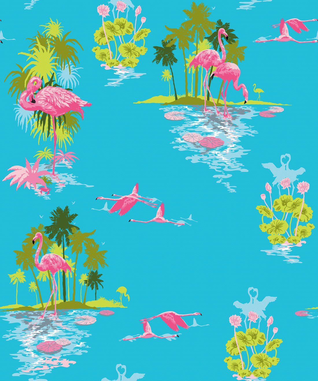 Flamingo Day Wallpaper