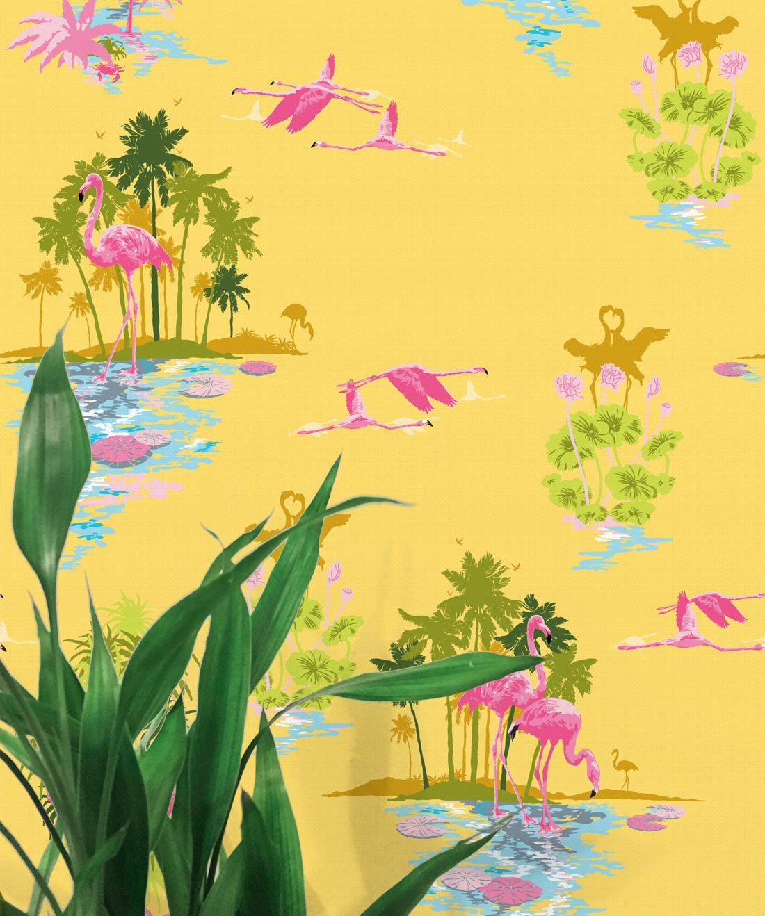 Flamingo Sunrise Wallpaper