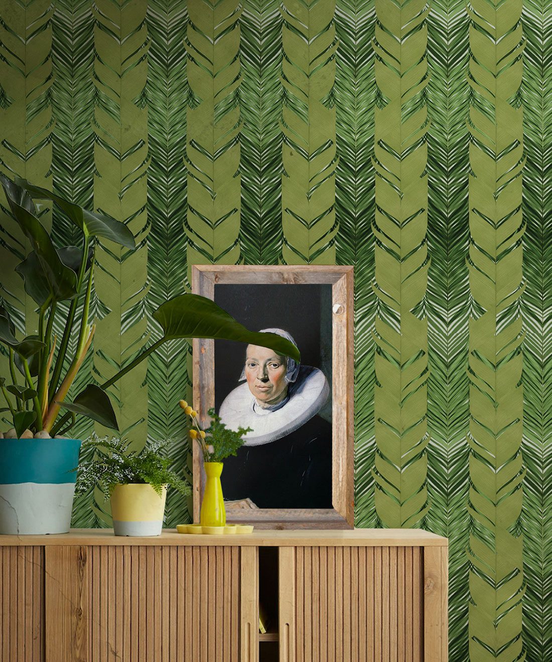 Jungle Weave is a Foliage wallpaper