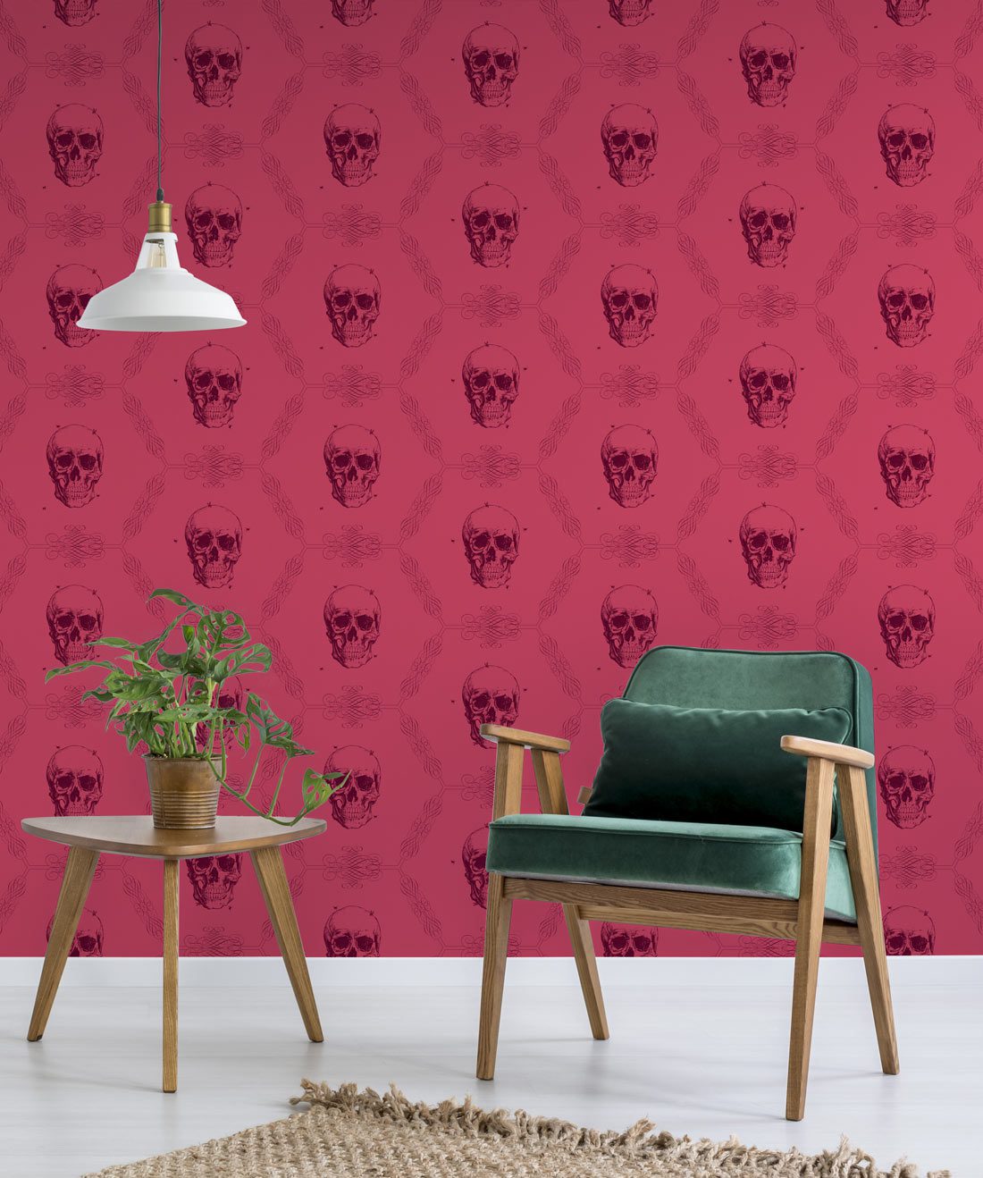 Skull & Bee Crimson