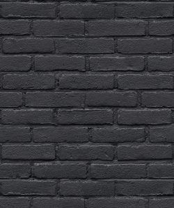 Amsterdam brick is a black brick wallpaper