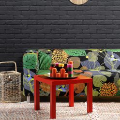 Amsterdam brick is a black brick wallpaper